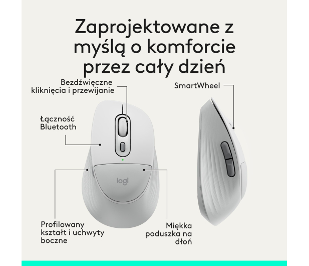Logitech M850 L biały - 1533426 - zdjęcie 4